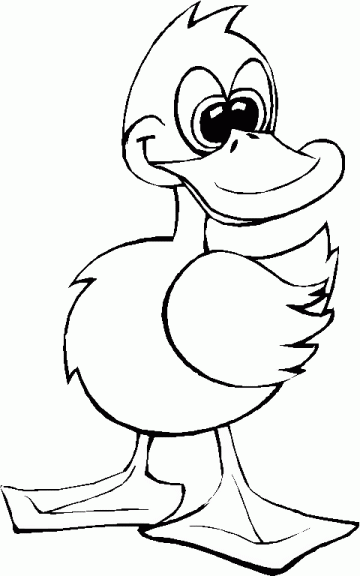 Duck coloring page