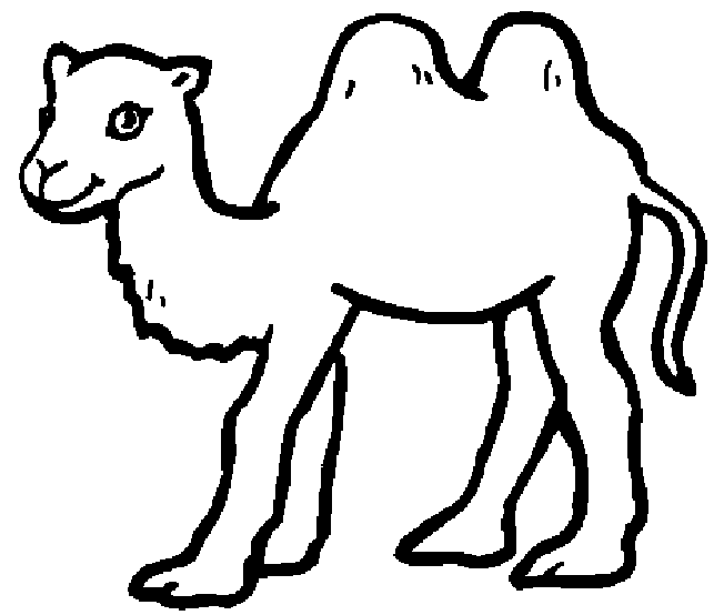 Camel 2 coloring page
