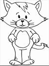 Cat 2 coloring page