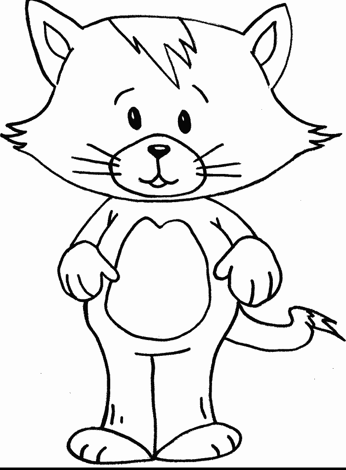 Cat 2 coloring page