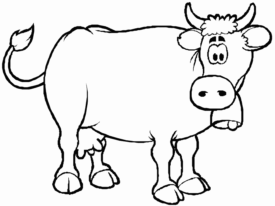 Cow 5 coloring page