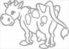 Cow coloring page