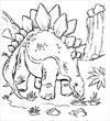 Dinosaur eat 2 coloring page