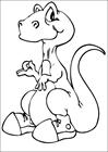 Dinosaur little dino coloring page