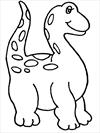 Dinosaur simple coloring page