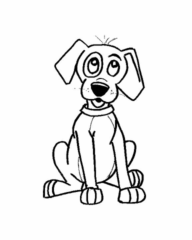 Dog 2 coloring page