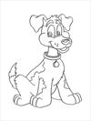 Dog 4 coloring page