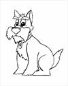 Dog coloring page