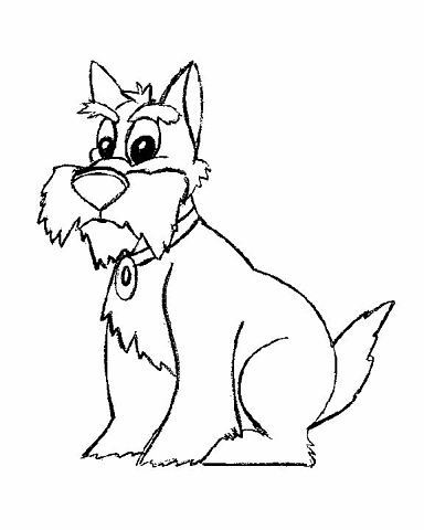 Dog coloring page