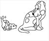 Dogs coloring page