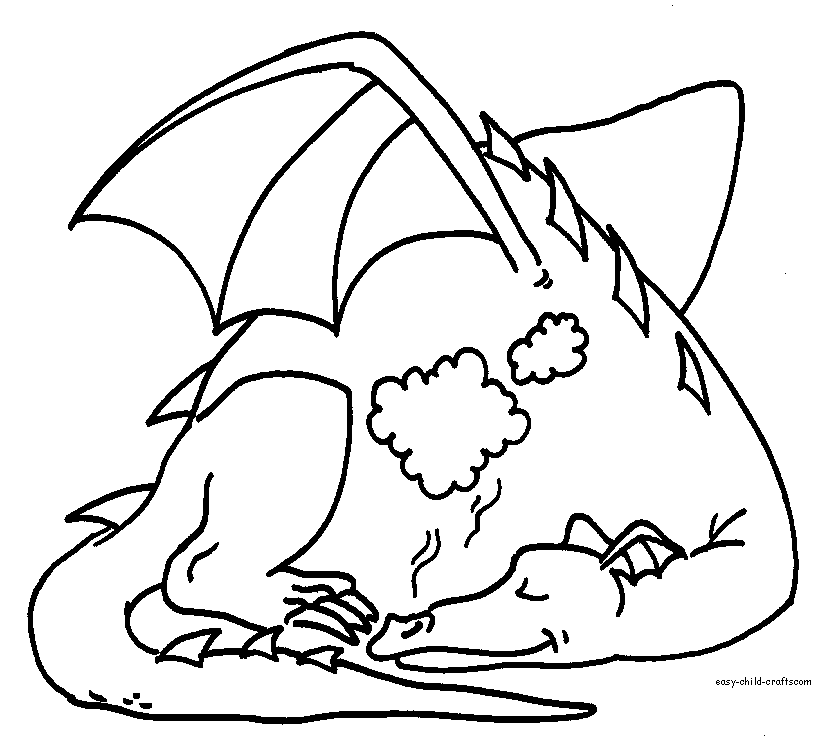 Dragon 2 coloring page