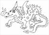 Dragon coloring page