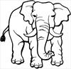 Elephant 2 coloring page