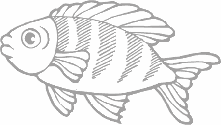 Fish coloring page