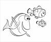 Fish Nemo and friends coloring page