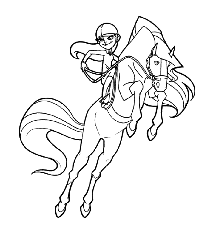 Horseland coloring page