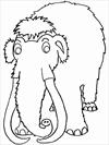Mammoth coloring page