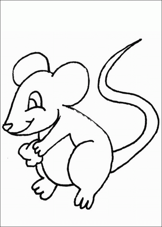 Mouse coloring page