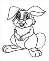 Rabbit coloring page