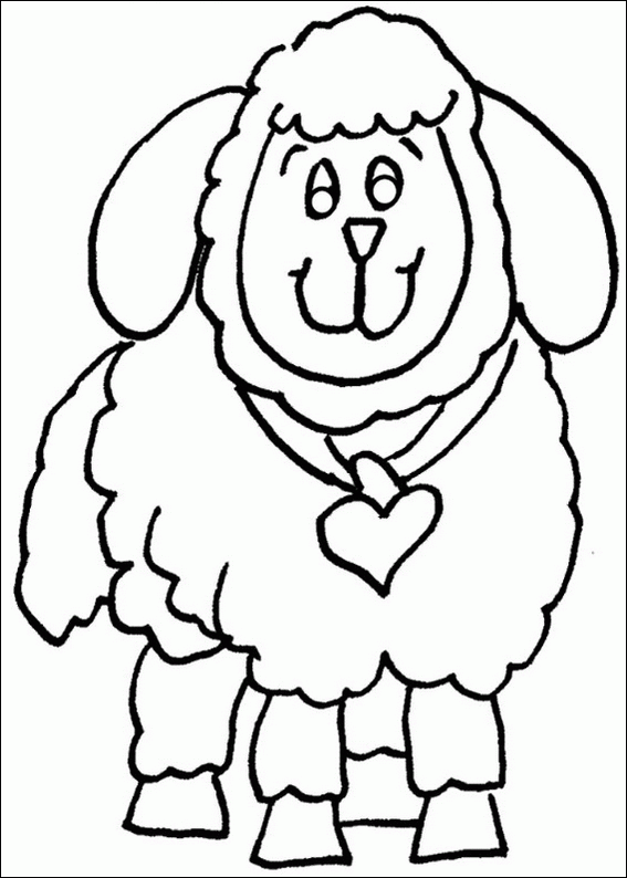 Sheep coloring page