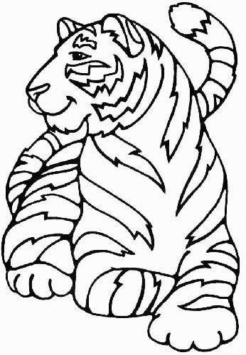 Tiger coloring page