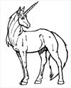 Unicorn 2 coloring page