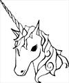 Unicorn coloring page