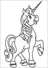 Unicorn girl coloring page