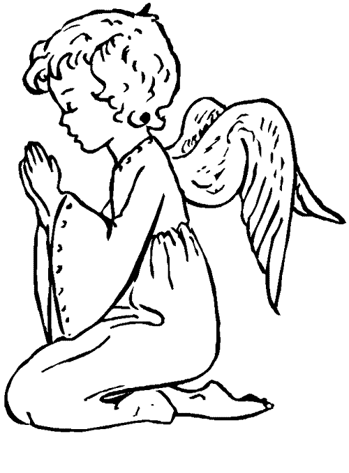 Angel coloring page