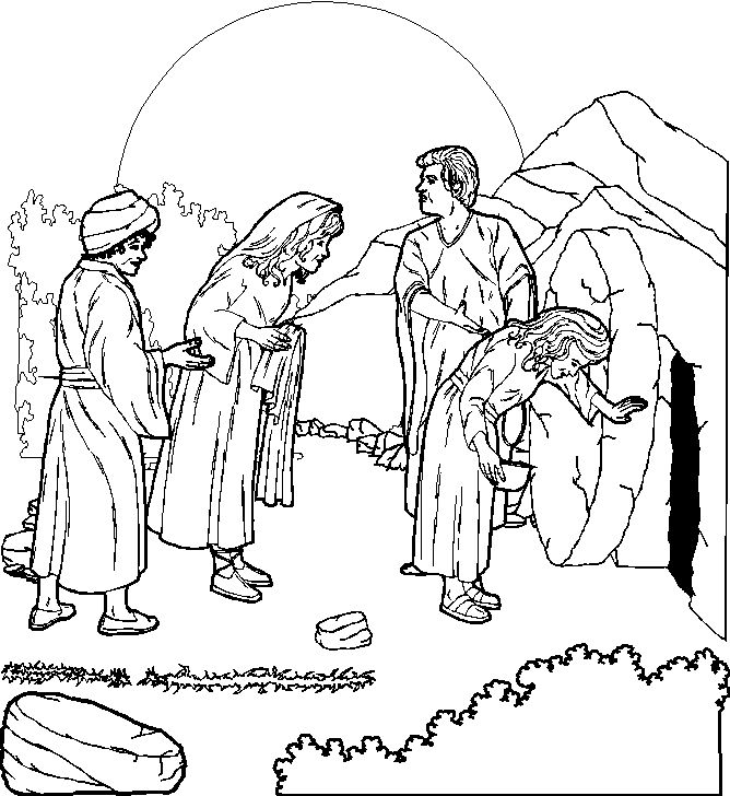 Bible Easter 01 coloring page