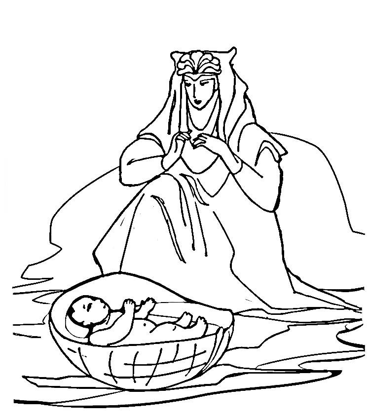Moses 1 coloring page