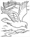 Bible Noah dove coloring page