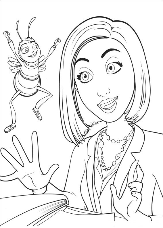 bee movie coloring pages