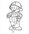 Bob the builder working coloring page
