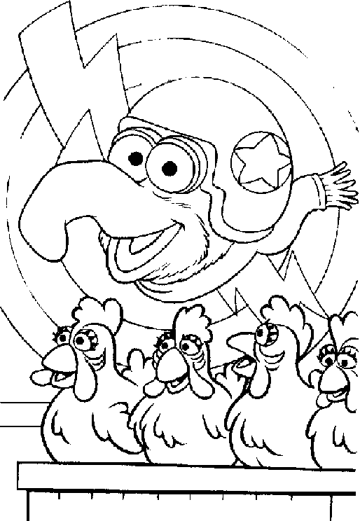 Muppets 2 coloring page