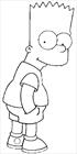 Bart coloring page