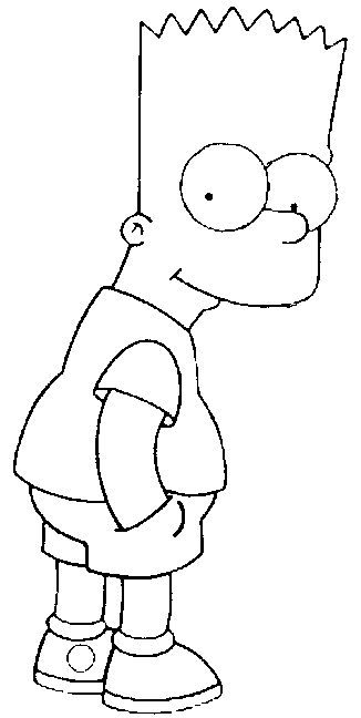 Bart coloring page