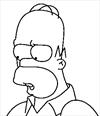 Homer coloring page