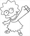 Lisa Simpson coloring page