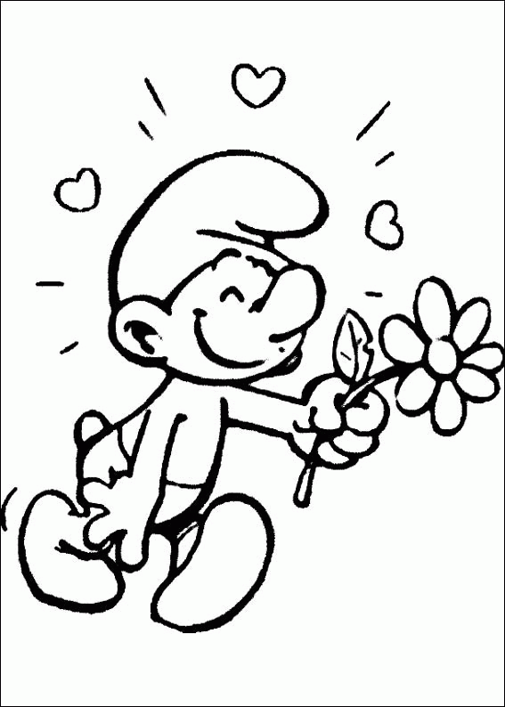 Smurfs coloring page