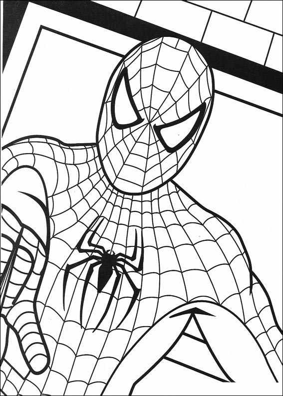 Spiderman 012 coloring page