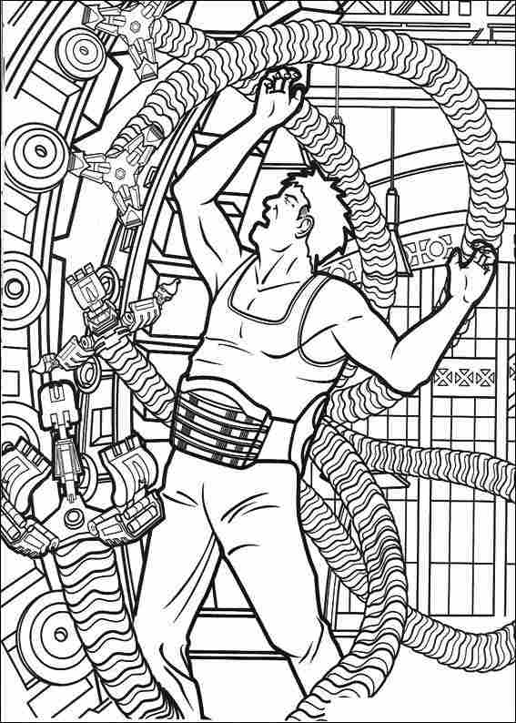 Spiderman 022 coloring page