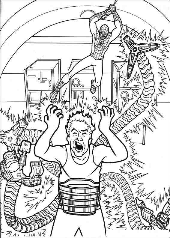 Spiderman 023 coloring page
