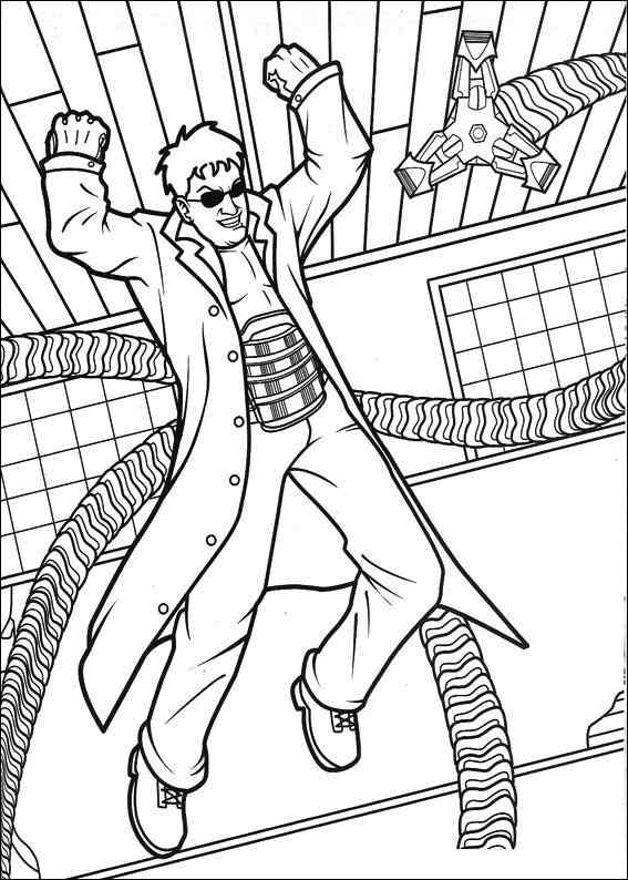 Spiderman 025 coloring page