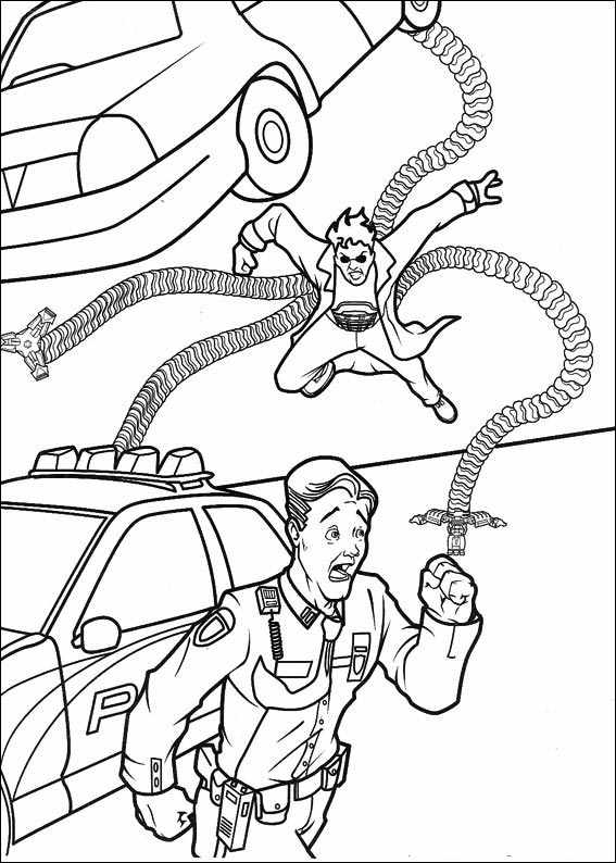 Spiderman 032 coloring page