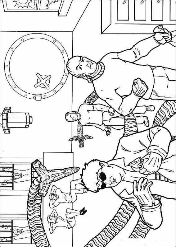 Spiderman 035 coloring page