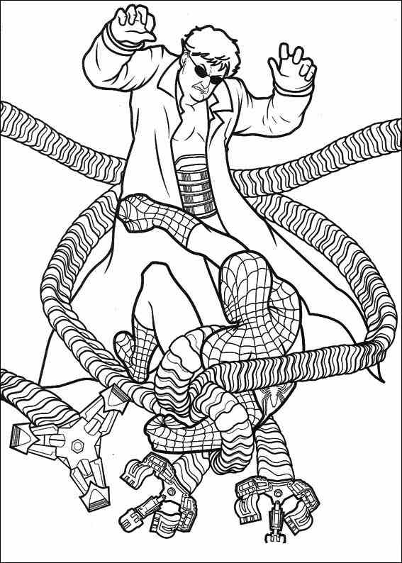 Spiderman 041 coloring page