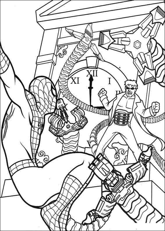 Spiderman 043 coloring page