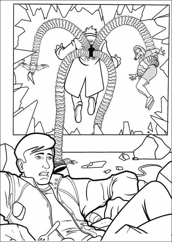 Spiderman 044 coloring page