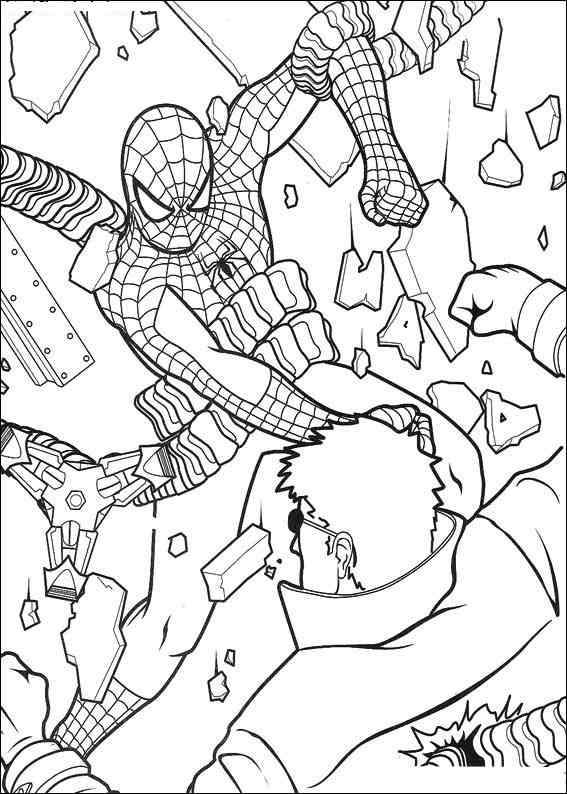 Spiderman 054 coloring page